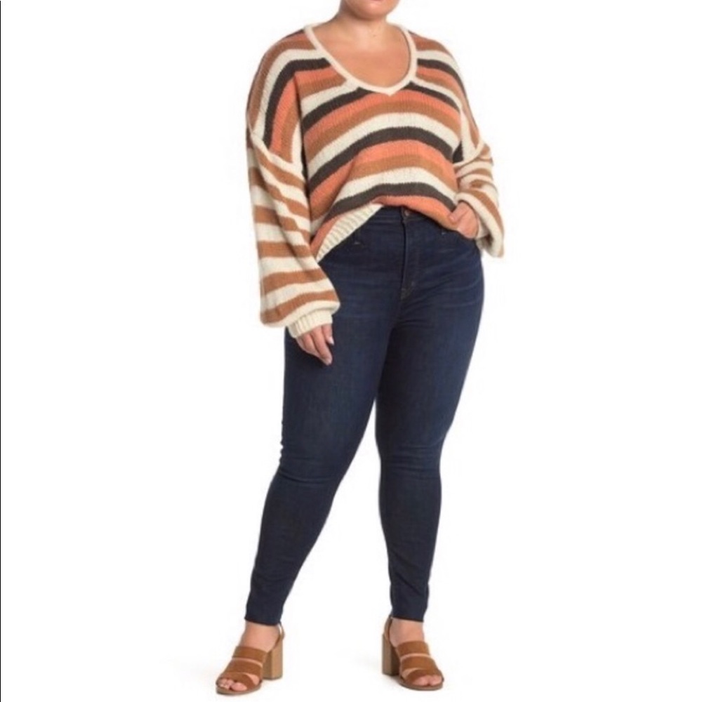 Madewell x Caslon Raw Hem Sierra Skinny Jeans